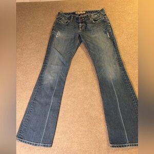 BKE Flare Women's Jeans in Classic Blue 1642